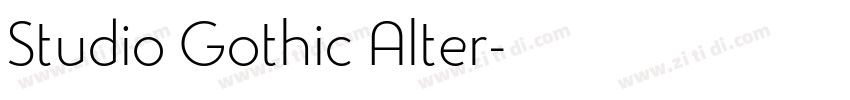 Studio Gothic Alter字体转换